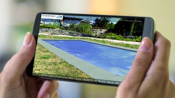 Digitale Planungstools 1 Einfache Visualisierung der Poolanlage in den Garten