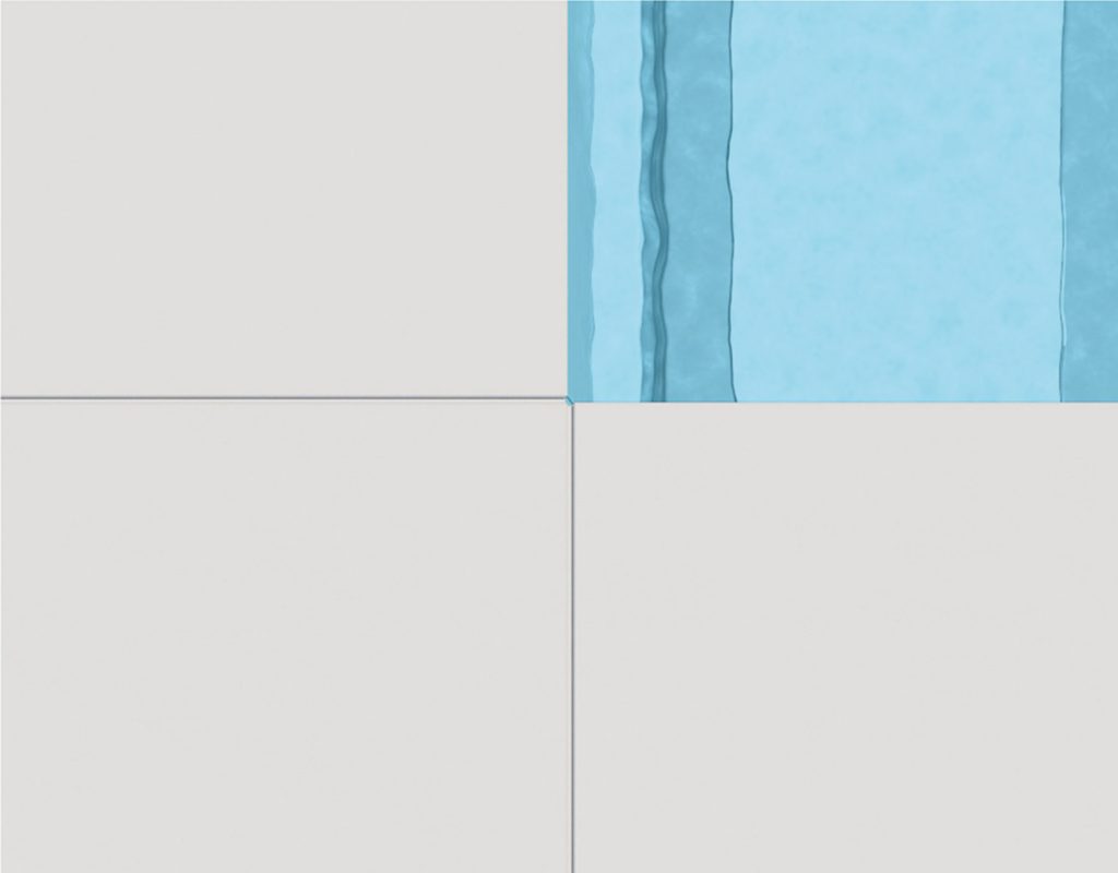 Merkmale eines Leidenfrostpools 1 Merkmal Edge - die Beckenform weist so enge Eckradien auf, dass keine speziellen Beckenrandabdecksteine benötigt werden.