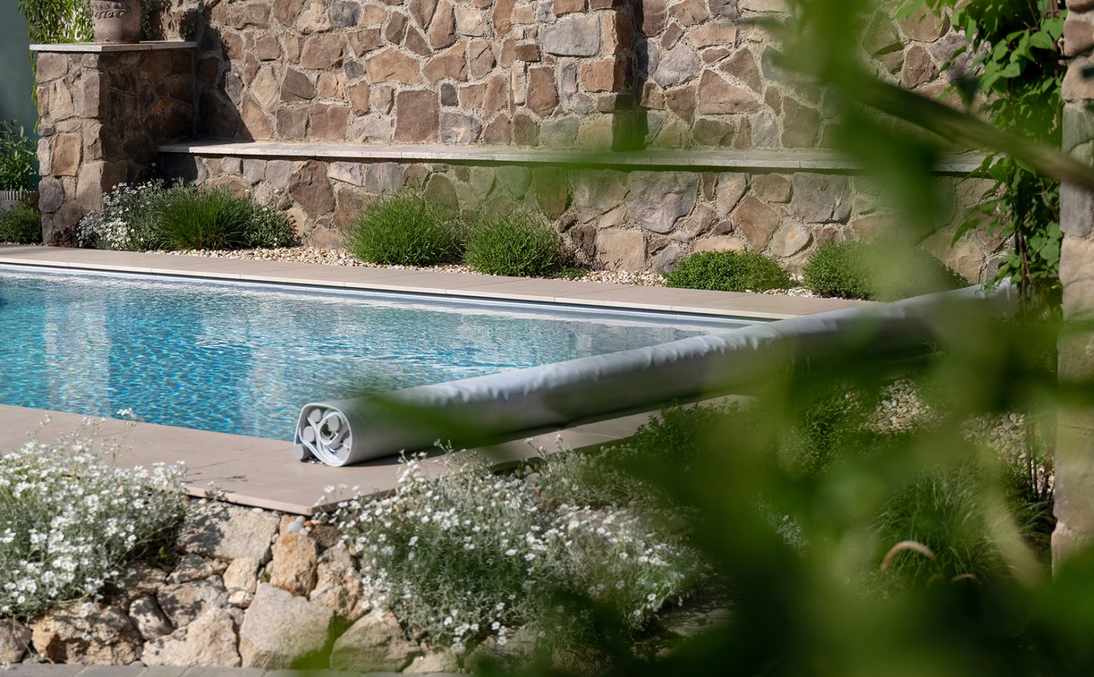Bepflanzung um den Pool Leidenfrost Pools